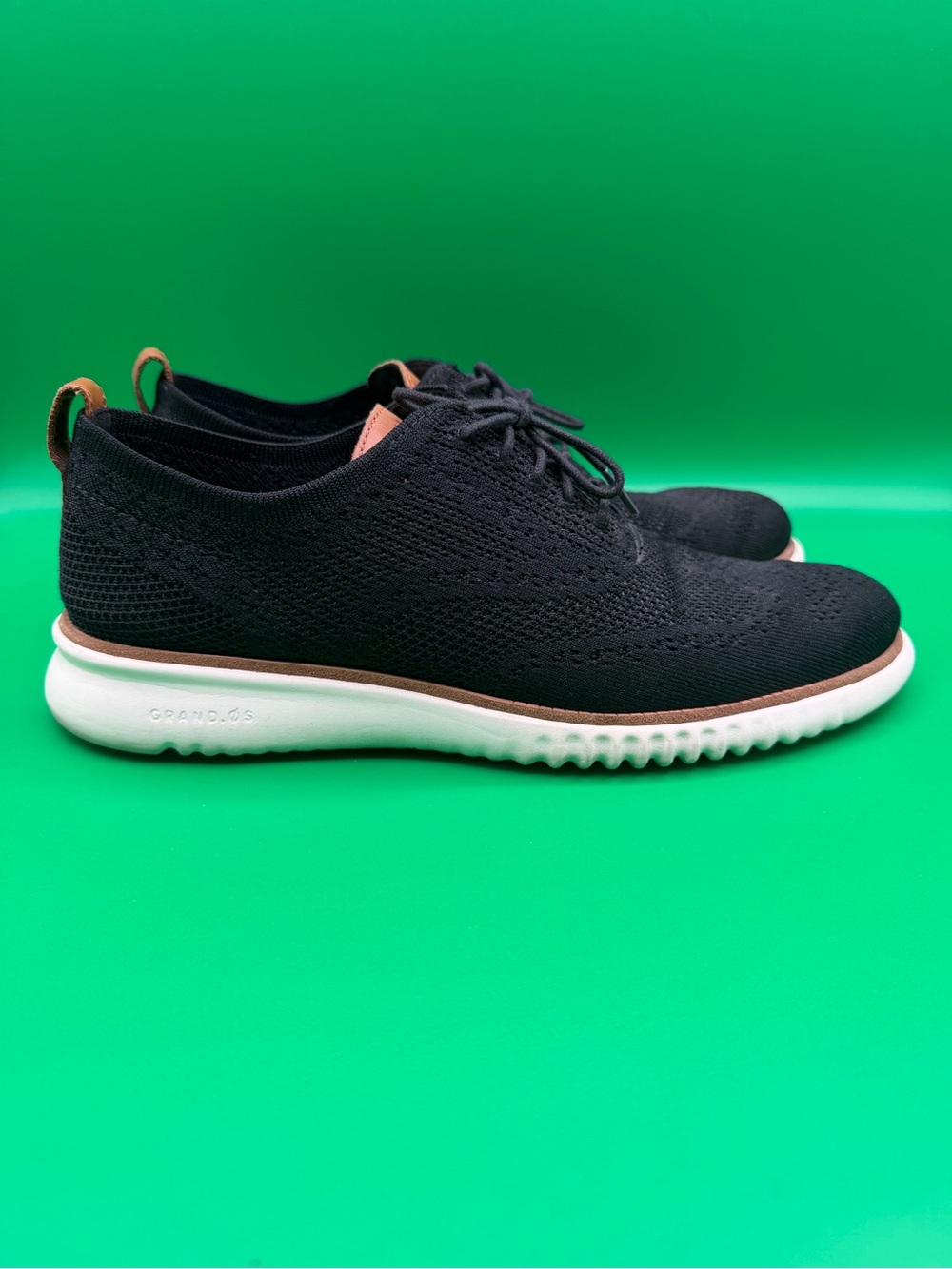 Cole Haan 2 Zerogrand Stitchlite Mens Black Dress Shoes Wingtip C27568 SZ 9